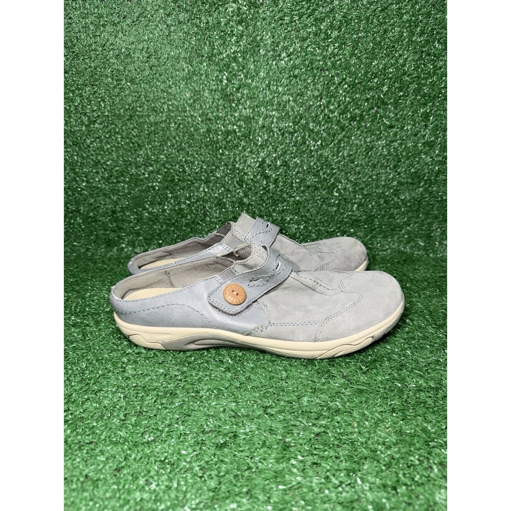 Earth Spirit Shoes Women‎ Size 9.5 US 41.5 EU Gray Leather Slip On Comfort Clogs